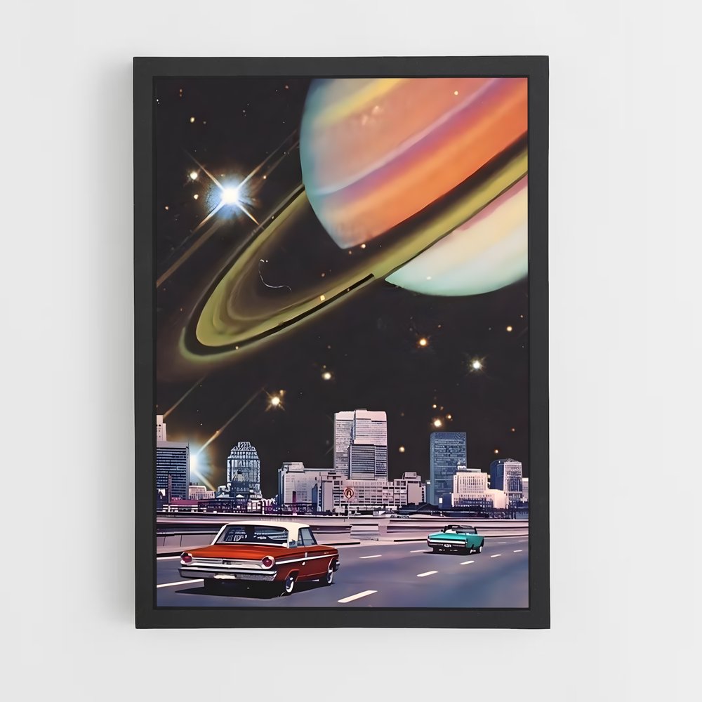 Poster Espace surréalisme fantastique – affiche Art spatial (vue 2)
